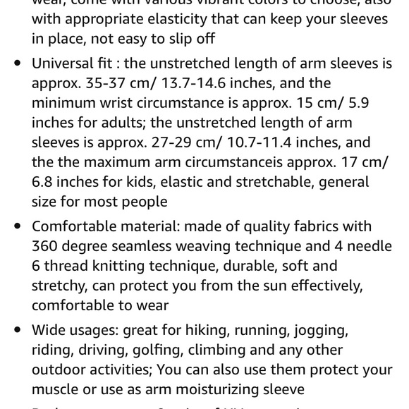 New 7 pairs in arm sleeves-black - Picture 6 of 6